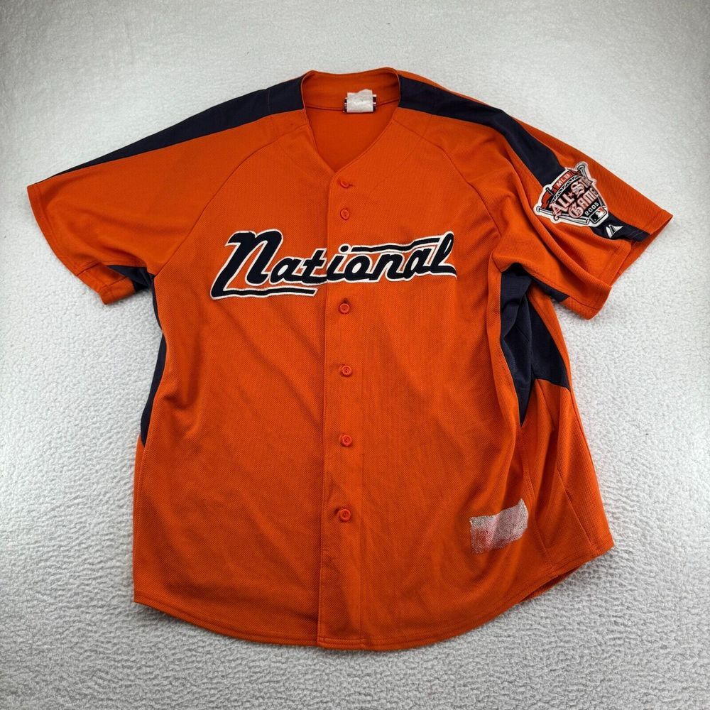 Majestic 2005 MLB Detroit All-Star Game National League Jersey Mens‎ XL Orange